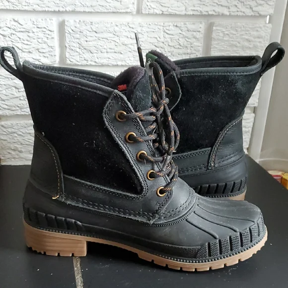 Kamik Women's Black Winter Vegan Water Resistant Boots with Stitching Size 6 - Picture 5 of 13